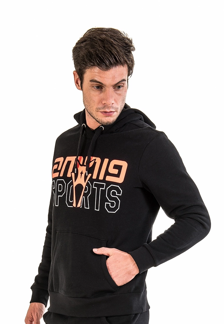 Amnig Sports Pullover Hoodie (Black) - Image 4