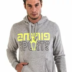 Amnig Sports Pullover Hoodie (Light Grey)