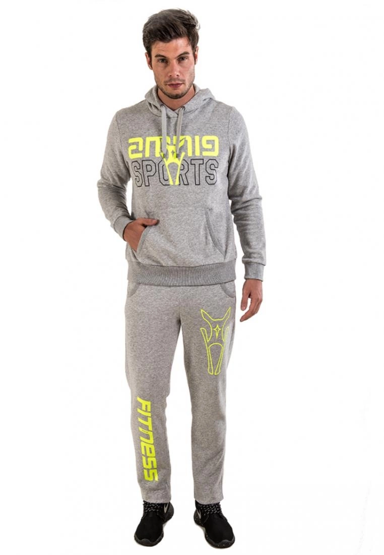 Amnig Sports Pullover Hoodie (Light Grey) - Image 5