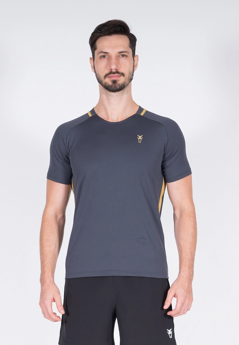 Amnig Men Training Short Sleeve Jersey (Ebony)