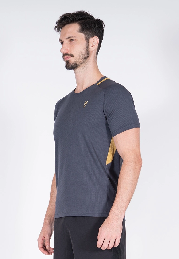 Amnig Men Training Short Sleeve Jersey (Ebony) - Image 2