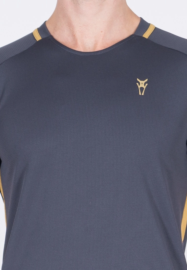 Amnig Men Training Short Sleeve Jersey (Ebony) - Image 8