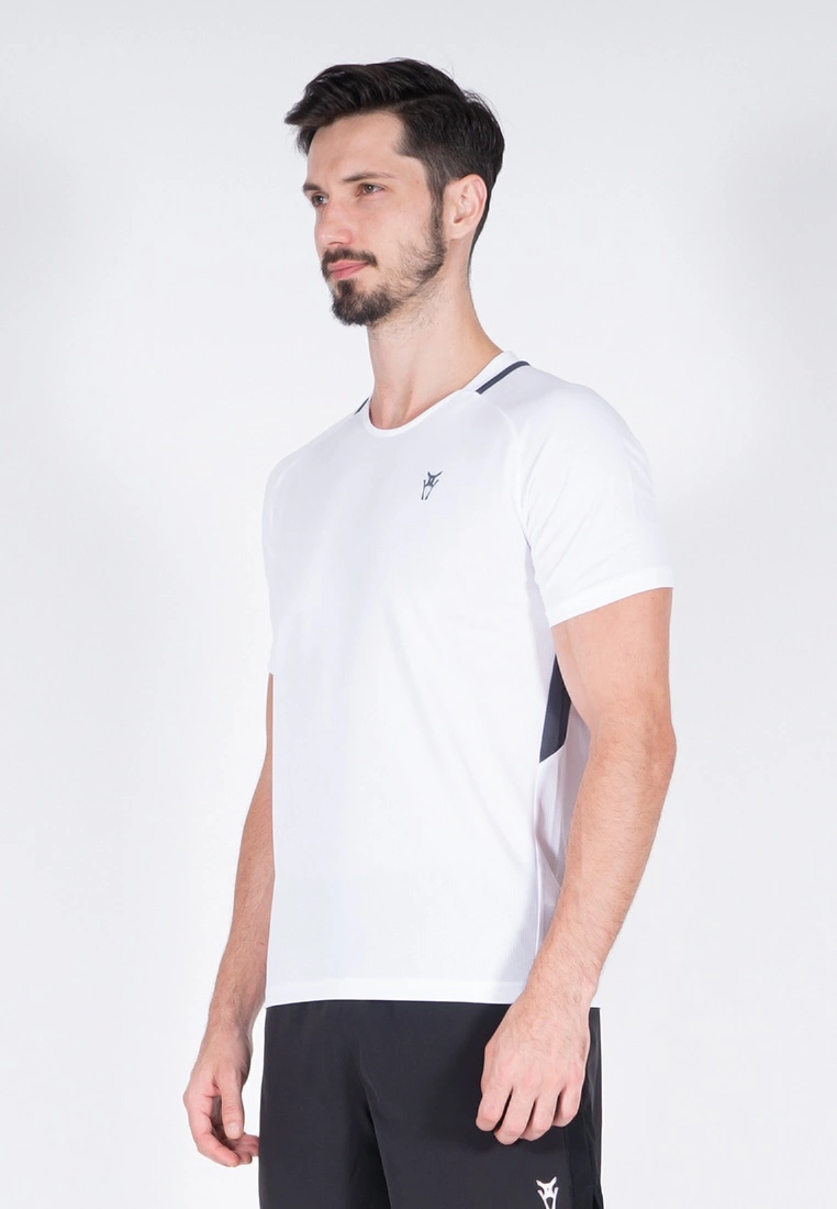 Amnig Men Training Short Sleeve Jersey (White) - Image 2