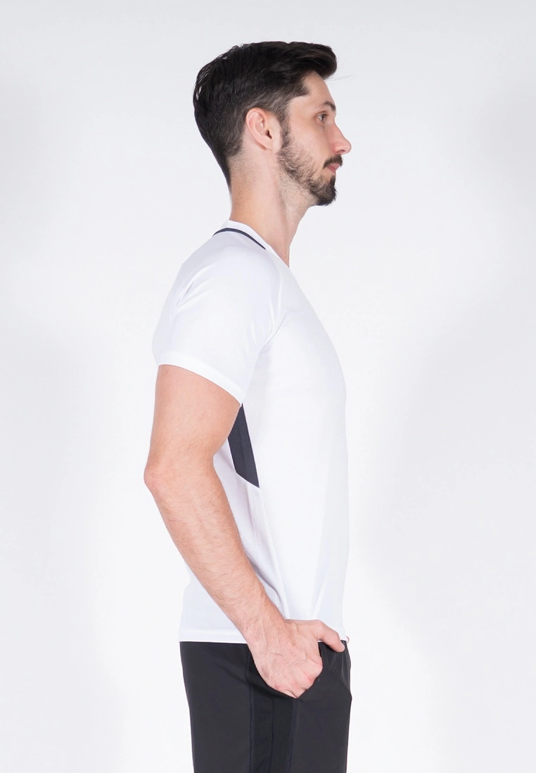 Amnig Men Training Short Sleeve Jersey (White) - Image 5