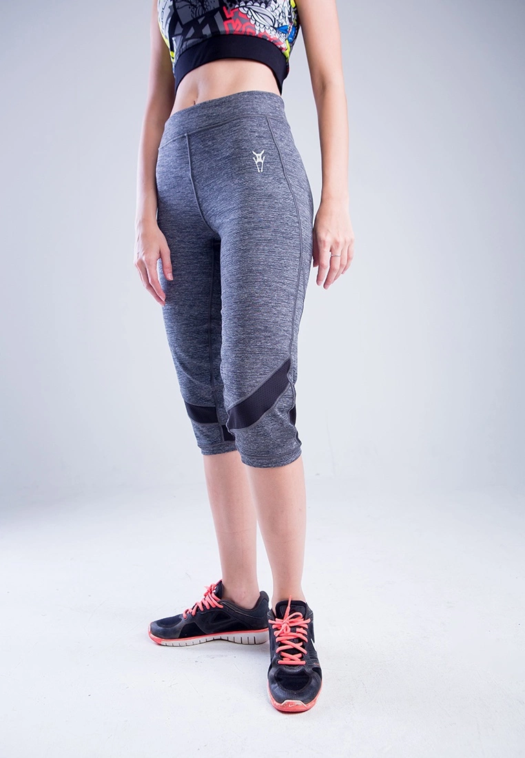 Amnig Women Nerve 3/4 Legging (Grey)