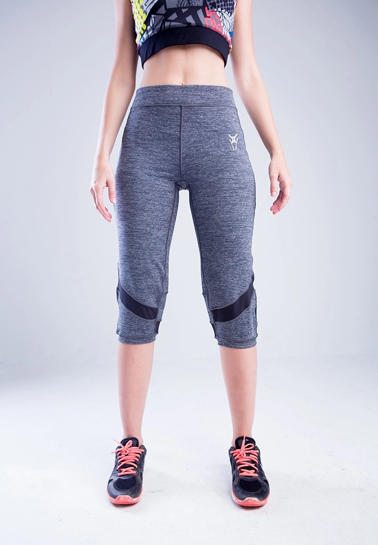 Amnig Women Nerve 3/4 Legging (Grey) - Image 2