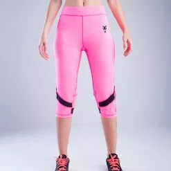 Amnig Women Nerve 3/4 Legging (Pink)