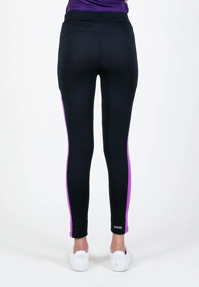 AMNIG Women Flex Legging (Black/Purple) - Image 5