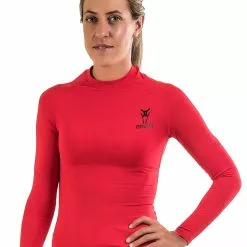Amnig Maxforce Recapture Compression Long Sleeve Top (Red)