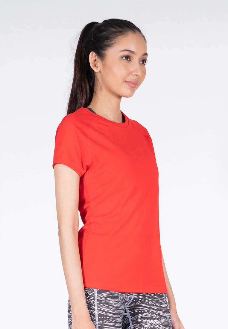 Amnig Women Training Raglan Tee (Red) - Image 4