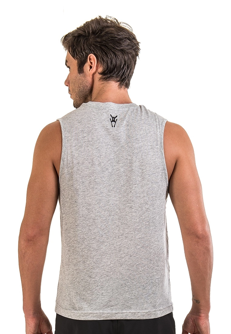 Amnig Essential Performance Sleeveless Tee (Light Grey) - Image 4