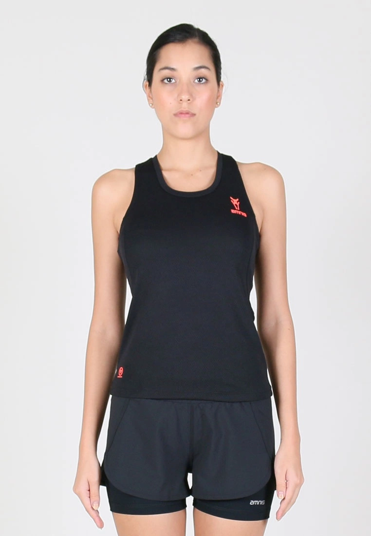 Amnig Women Essential Performance Singlet (Black)
