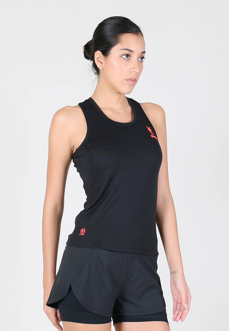 Amnig Women Essential Performance Singlet (Black) - Image 3
