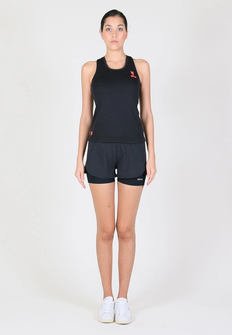 Amnig Women Essential Performance Singlet (Black) - Image 5