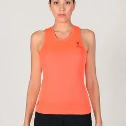 Amnig Women Essential Performance Singlet (Orange)