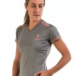 Amnig Women Flexi Training Short Sleeve Tee (Grey)