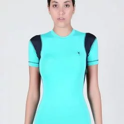 Amnig Women Maxforce Dual Tone Compression Top (Mint)