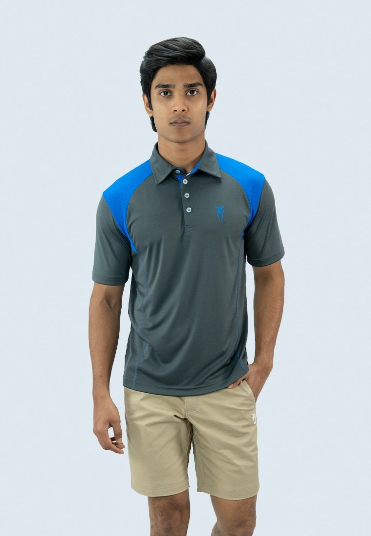 Amnig Men Aspire Polo (Grey) - Image 5