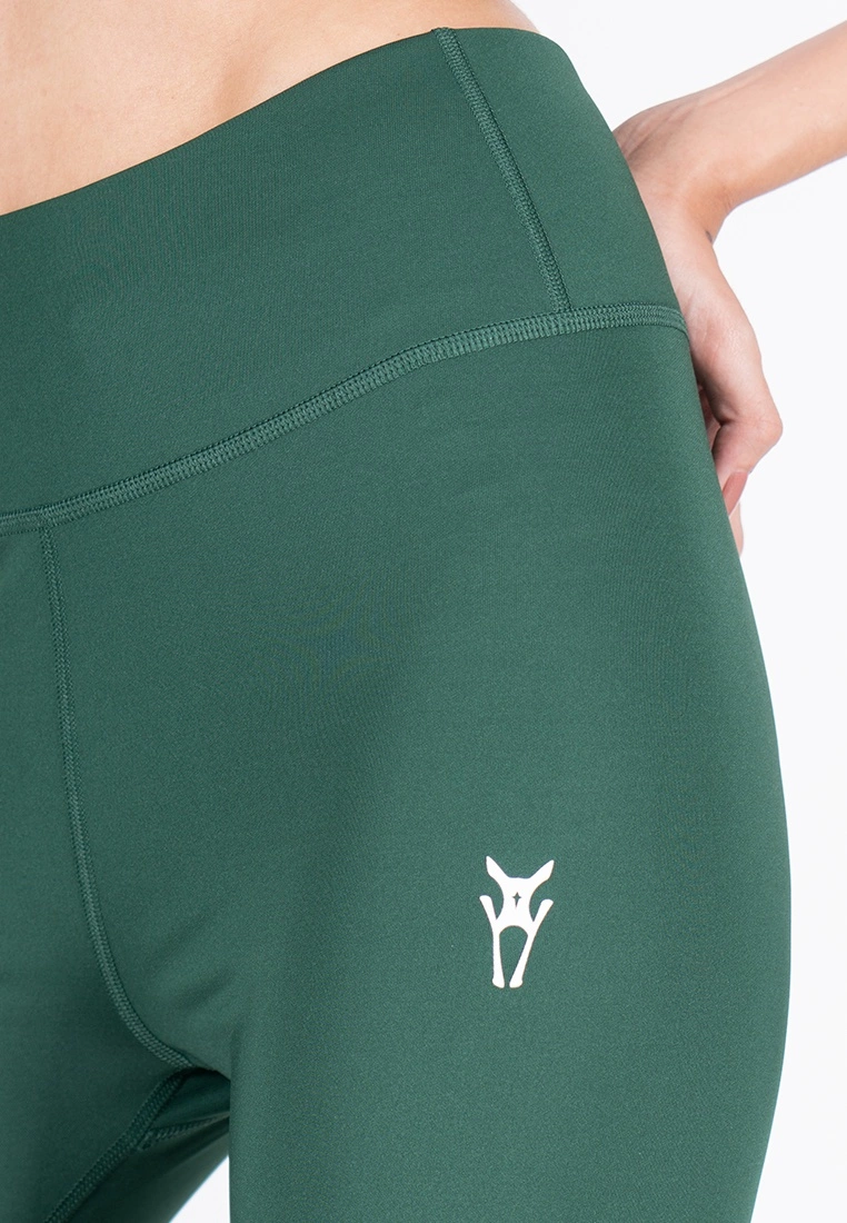 Amnig Women Active High Waist Legging (Dark Green) - Image 2