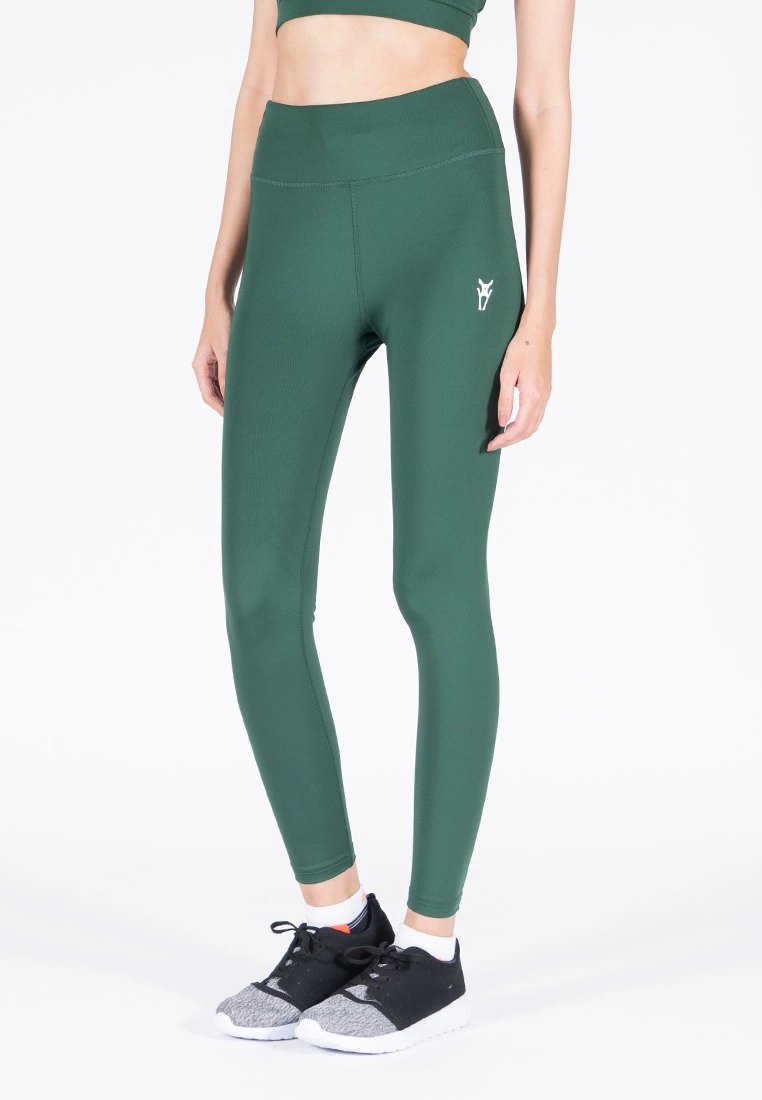 Amnig Women Active High Waist Legging (Dark Green) - Image 3