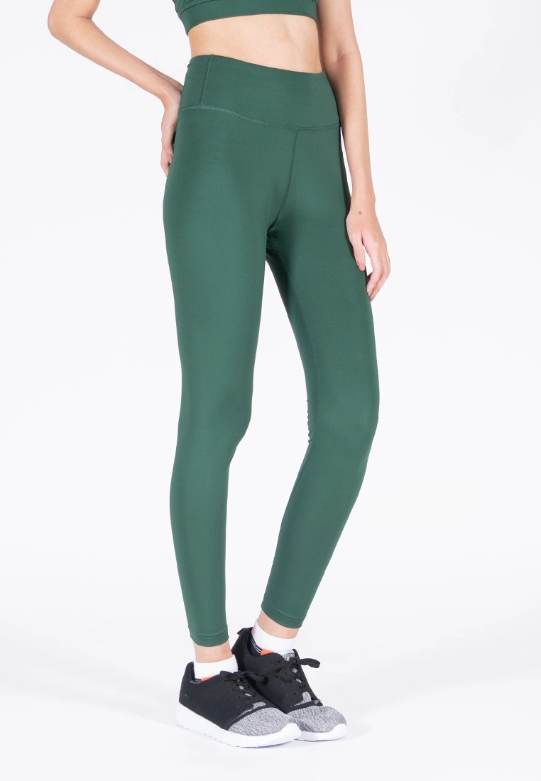 Amnig Women Active High Waist Legging (Dark Green) - Image 4