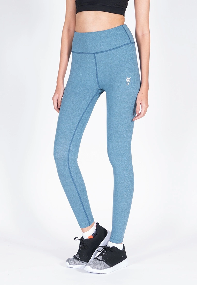 Amnig Women Active High Waist Legging (Blue)