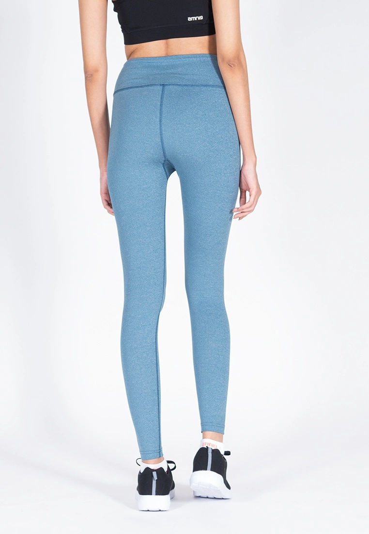 Amnig Women Active High Waist Legging (Blue) - Image 2