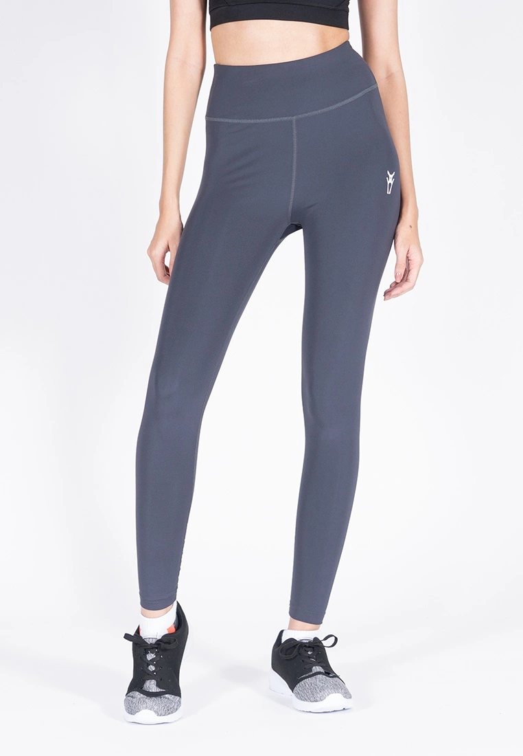 Amnig Women Active High Waist Legging (Grey)
