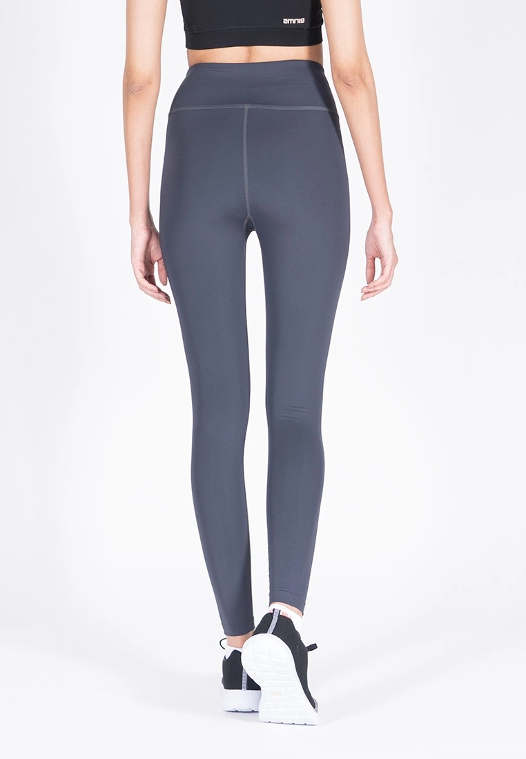Amnig Women Active High Waist Legging (Grey) - Image 5