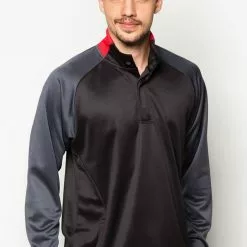 Amnig Men Long Sleeve High Collar Tee