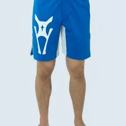 AMNIG Men Fighter Shorts-20" Blue White
