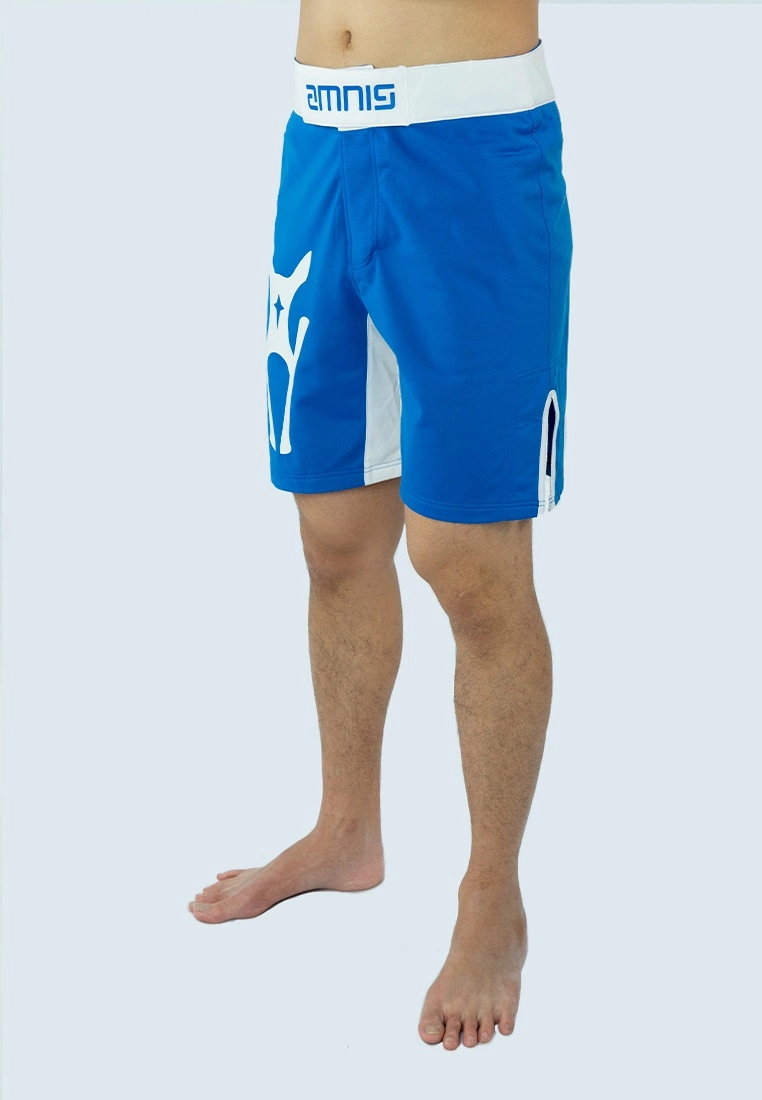 AMNIG Men Fighter Shorts-20" Blue White - Image 2