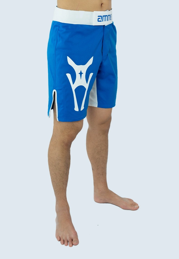 AMNIG Men Fighter Shorts-20" Blue White - Image 3