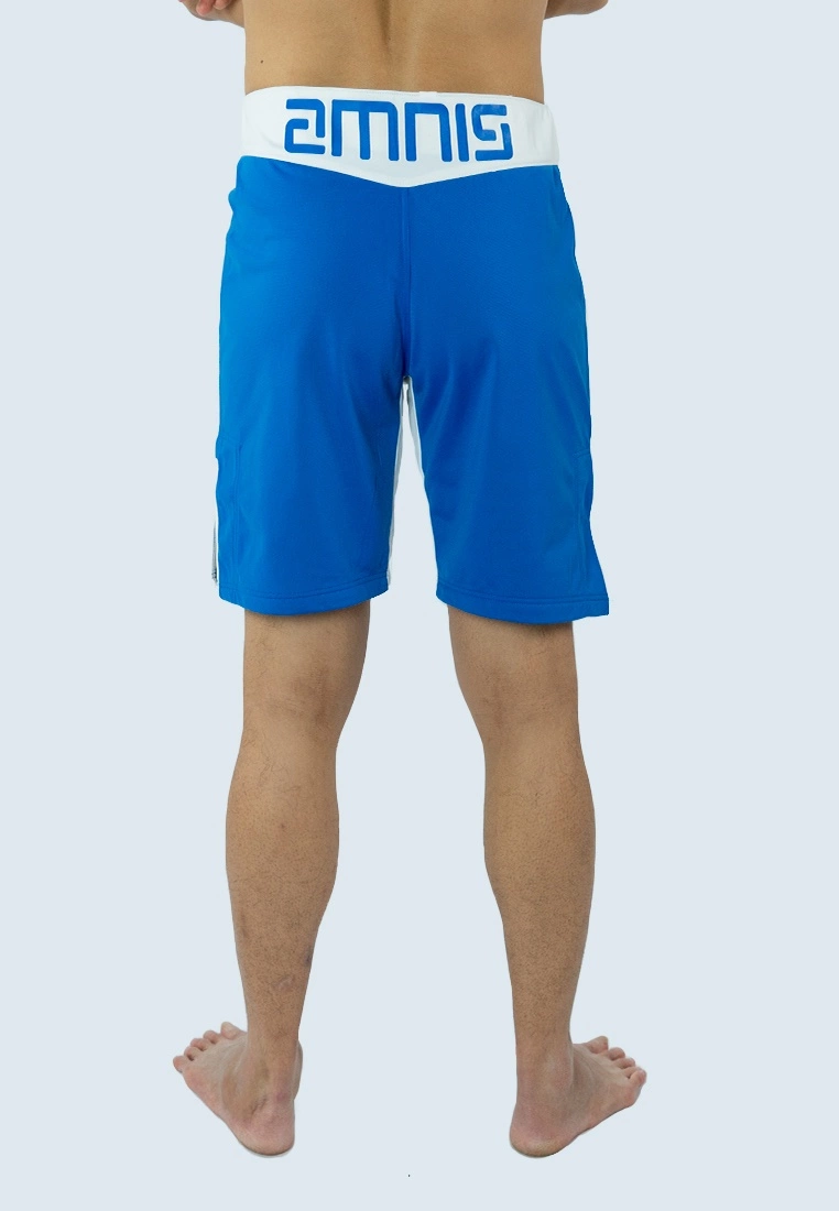AMNIG Men Fighter Shorts-20" Blue White - Image 4
