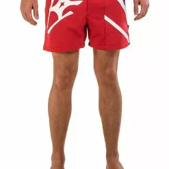 Amnig Men Performance 20" Fighter Shorts -Red