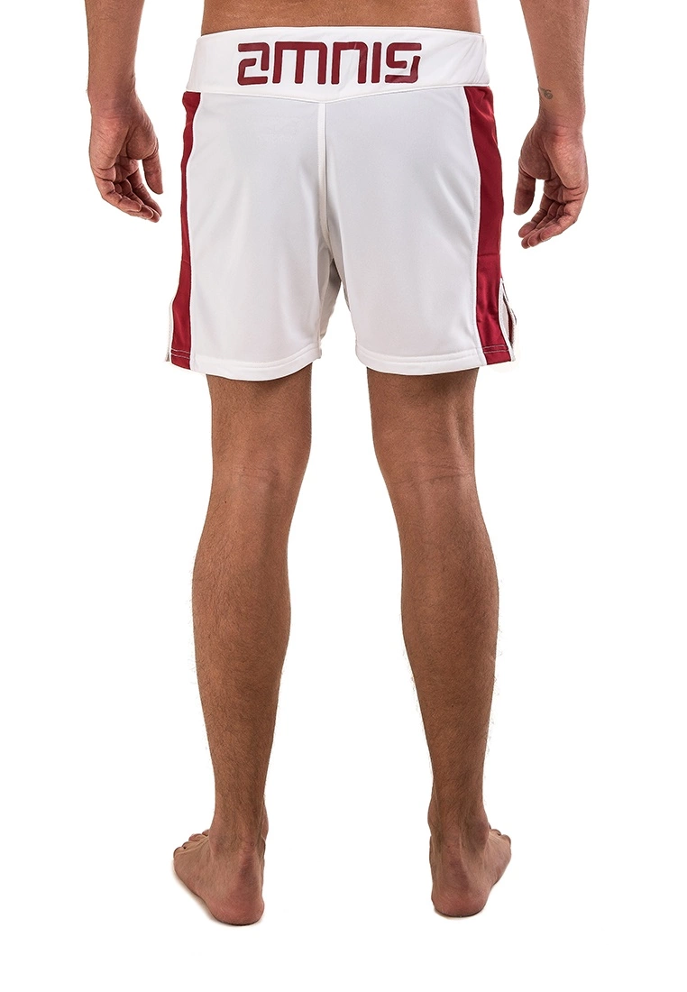 AMNIG Men Side Panel Fighter Shorts-15" White - Image 4