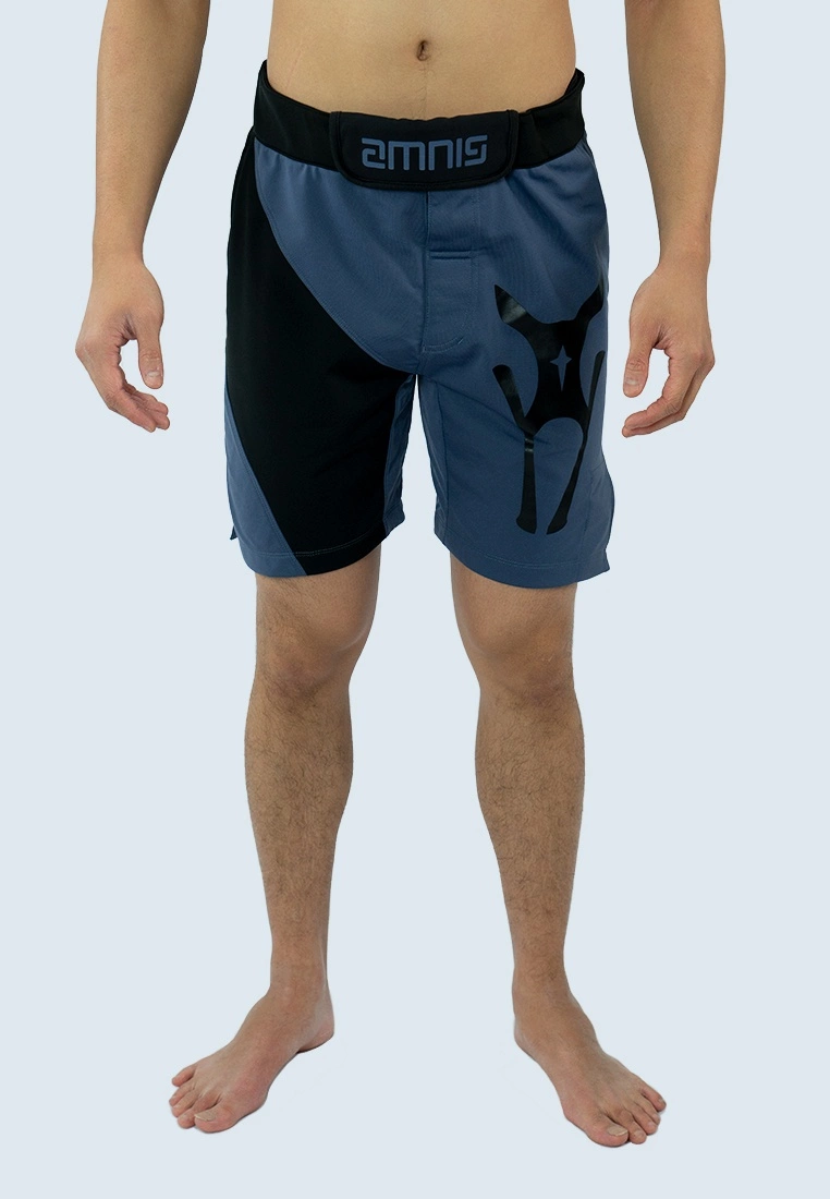 Amnig Men 15" Fighter Shorts - Grey/Black