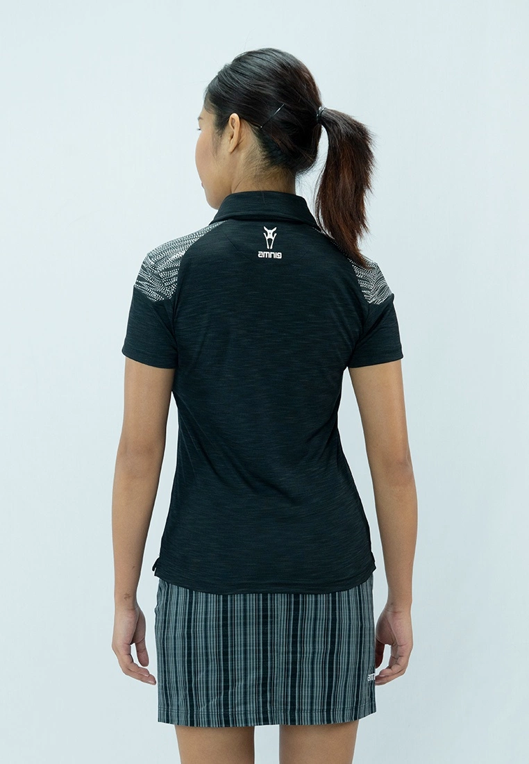 Amnig Women Endeavor Polo (Black/White) - Image 4