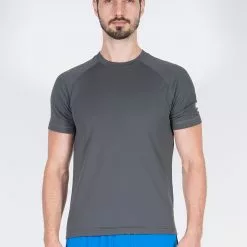 Amnig Men Training Raglan T-Shirt (Dark Grey)