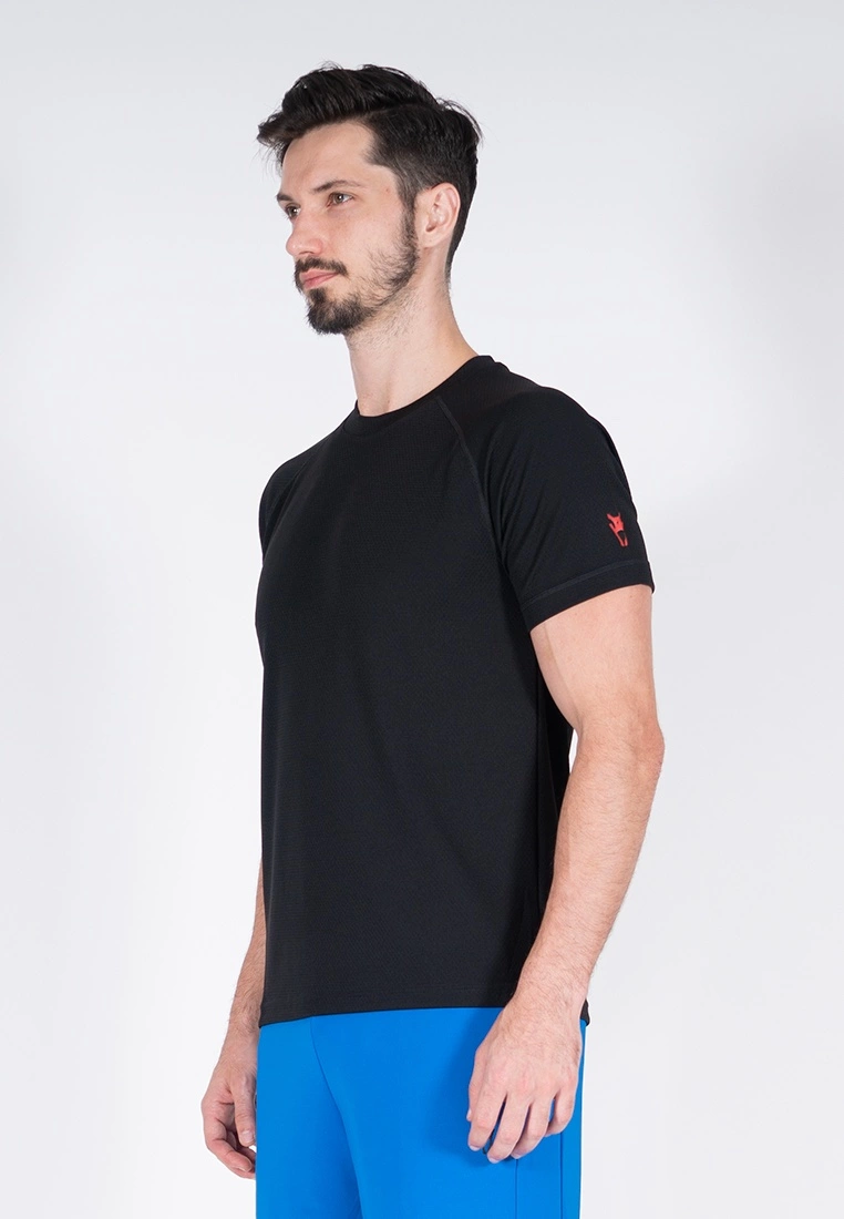 Amnig Men Training Raglan T-Shirt (Black) - Image 4