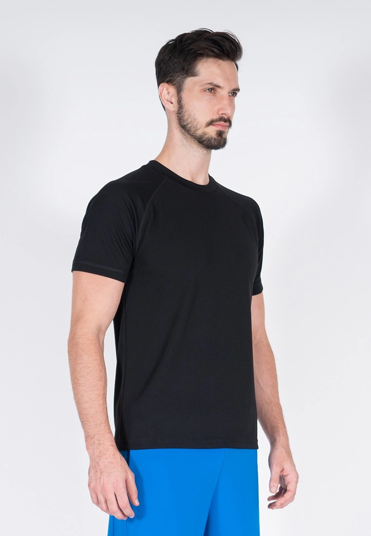 Amnig Men Training Raglan T-Shirt (Black) - Image 6