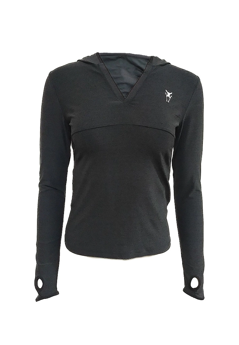 Amnig Women Running Hoodie (Black)