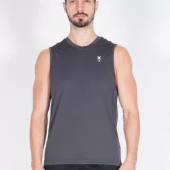 Amnig Men Training Sleeveless Top (Asphalt)
