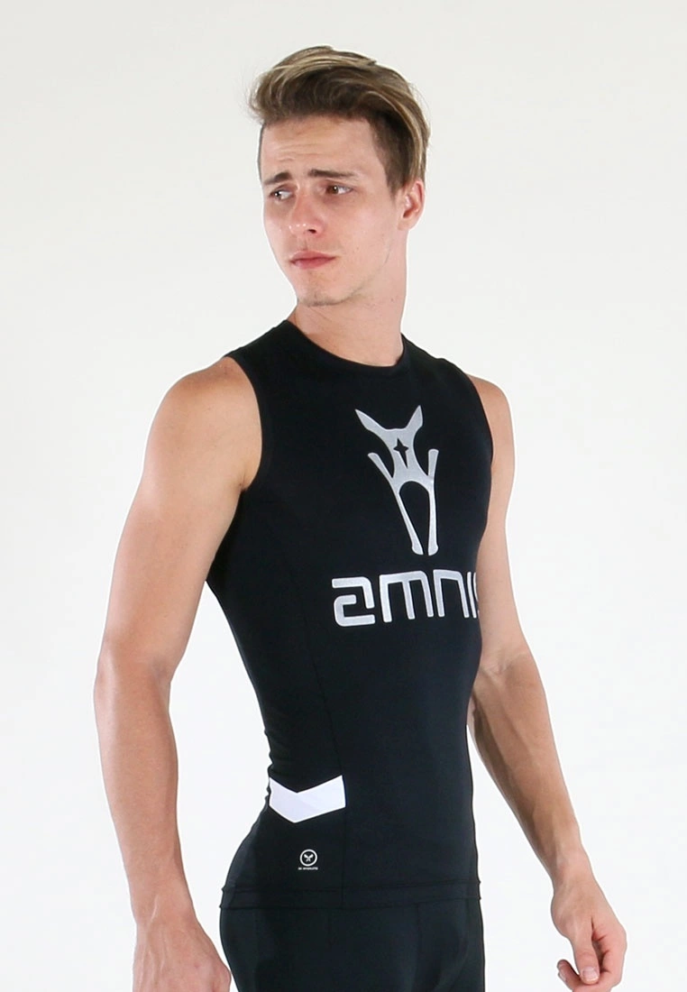 Amnig Men Maxforce Victory Compression Singlet (Black) - Image 2