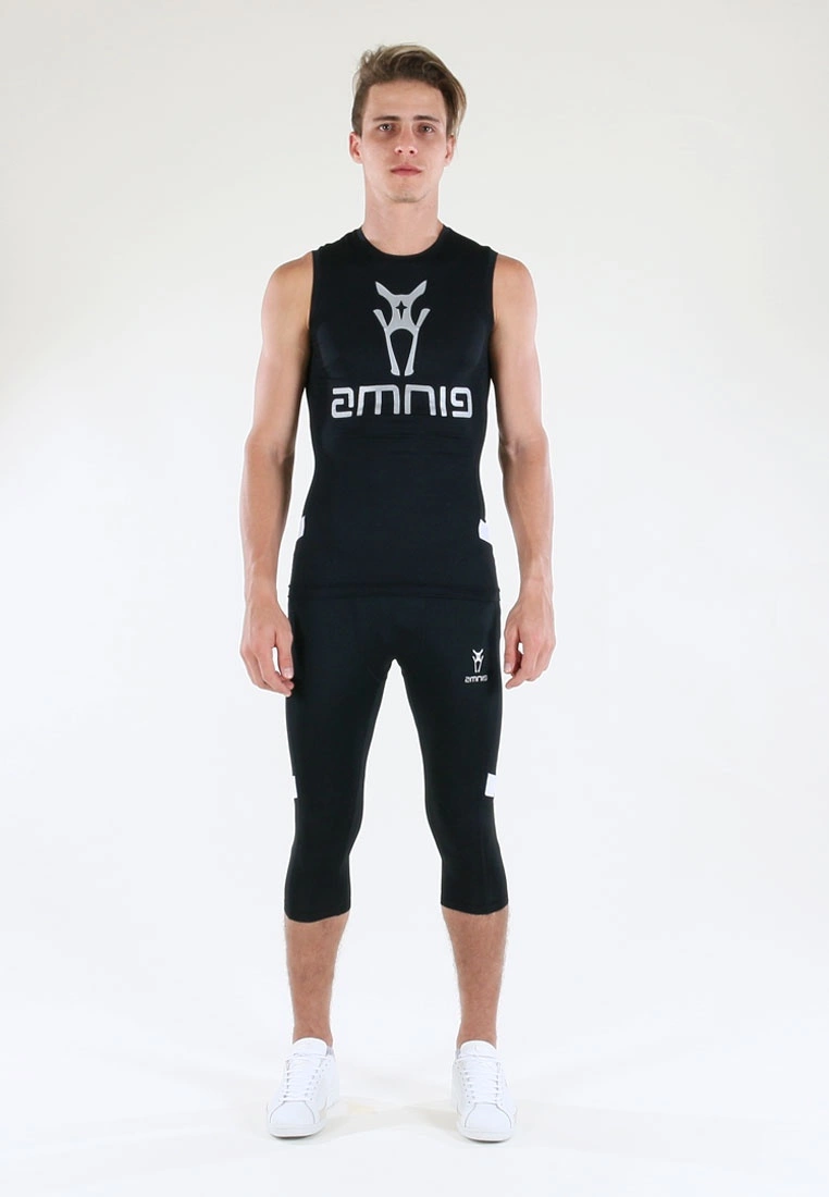 Amnig Men Maxforce Victory Compression Singlet (Black) - Image 5