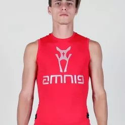 Amnig Men Maxforce Victory Compression Singlet (Red)