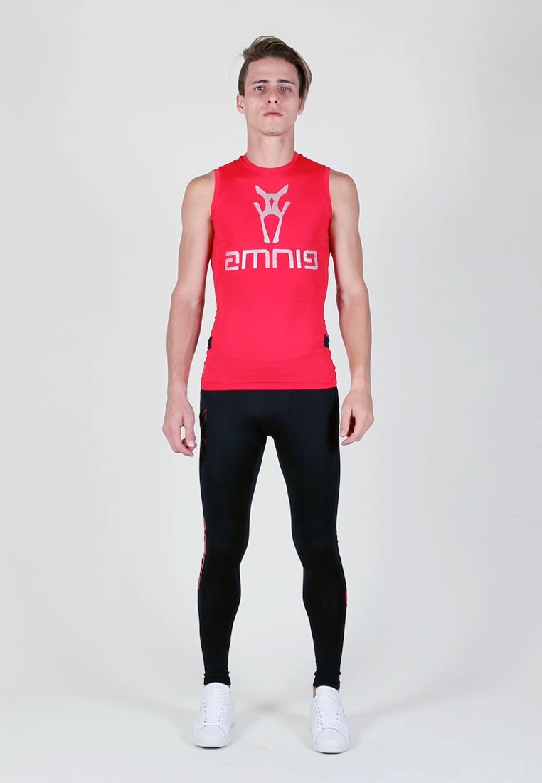 Amnig Men Maxforce Victory Compression Singlet (Red) - Image 5