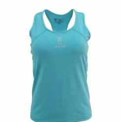 Amnig Women Recapture 2 in 1 Compression Singlet with Sport Bra (Mint)