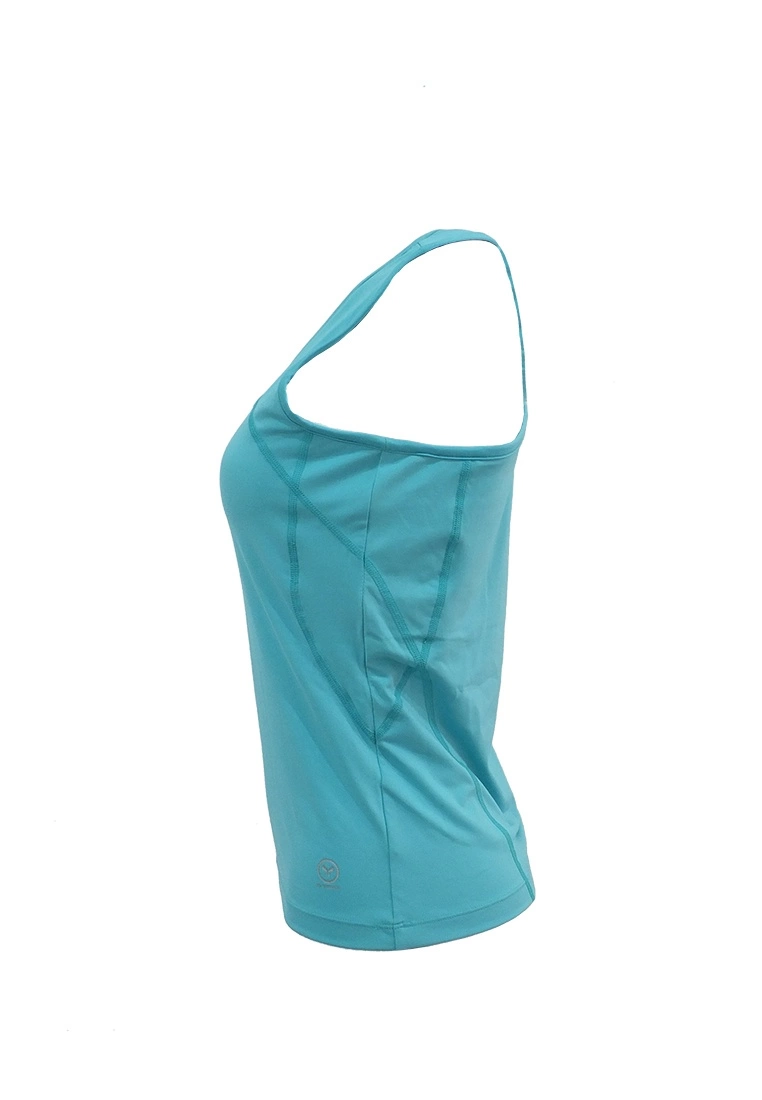 Amnig Women Recapture 2 in 1 Compression Singlet with Sport Bra (Mint) - Image 3