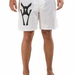 AMNIG Men Fighter Short-20" White